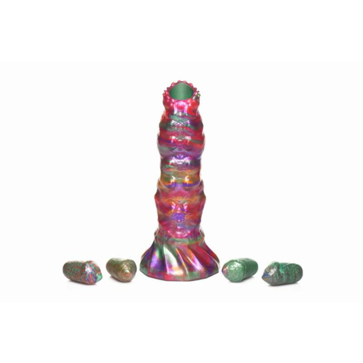 Dildo Ovipositor con 4 Huevos de Silicona 9 de Creature Cocks | VibraZon