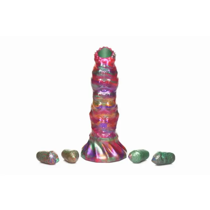 Dildo Ovipositor con 4 Huevos de Silicona 9 de Creature Cocks