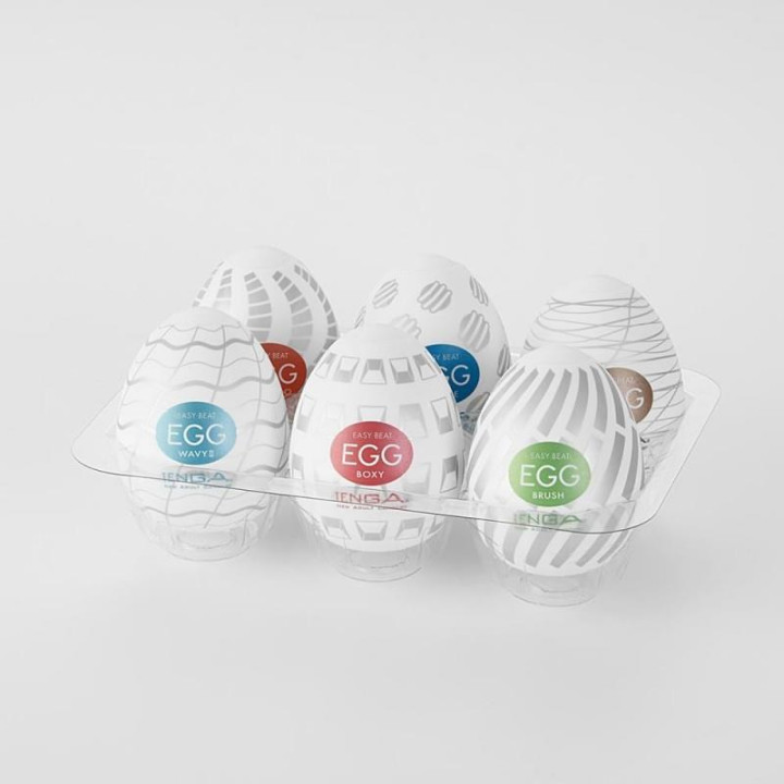 Pack de 6 Huevos Tenga Egg Standard Package | VibraZon