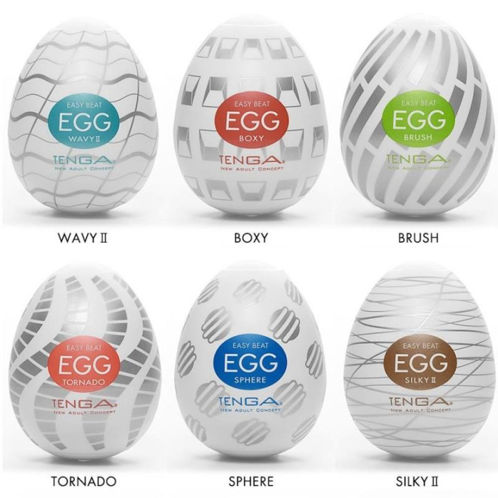 Pack de 6 Huevos Tenga Egg Standard Package | VibraZon