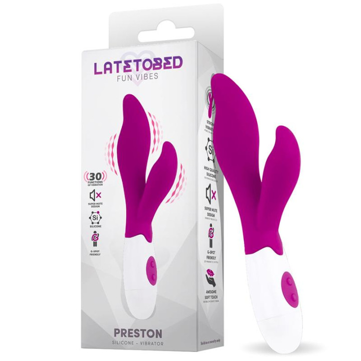 Preston Vibrador con Estimulador Silicona de Latetobed | VibraZon