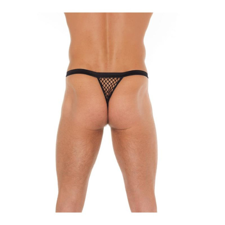 Tanga Rejilla Negro Talla Única de Amorable | VibraZon