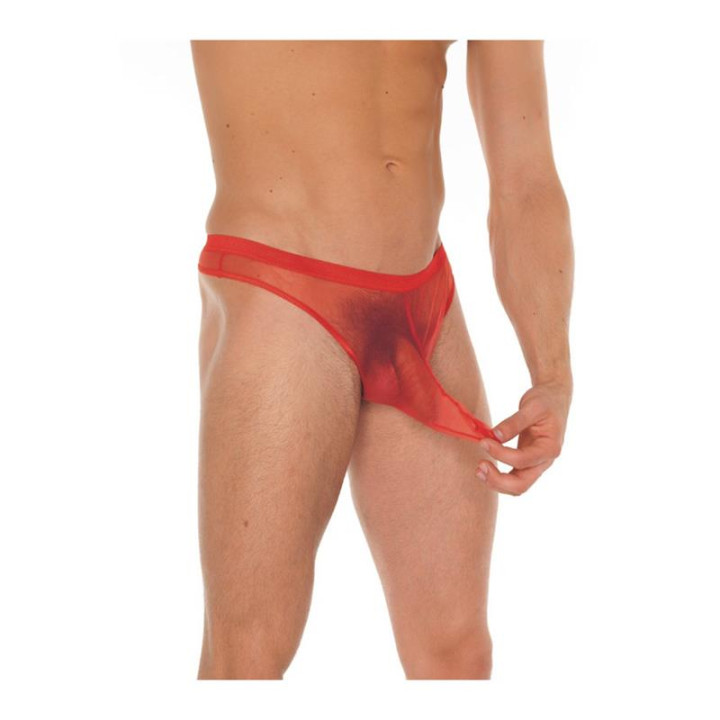 Tanga Rejilla Rojo Talla Única de Amorable | VibraZon