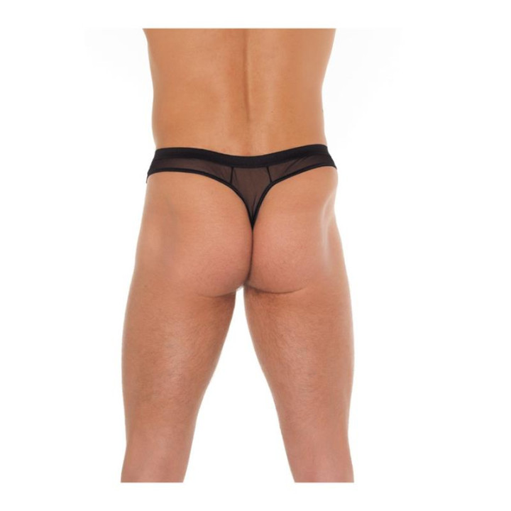Tanga Rejilla Negro Talla Única de Amorable | VibraZon
