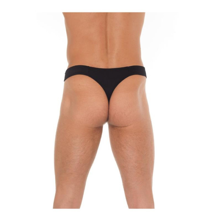 Tanga con Cremallera Negro Talla Unica de Amorable | VibraZon