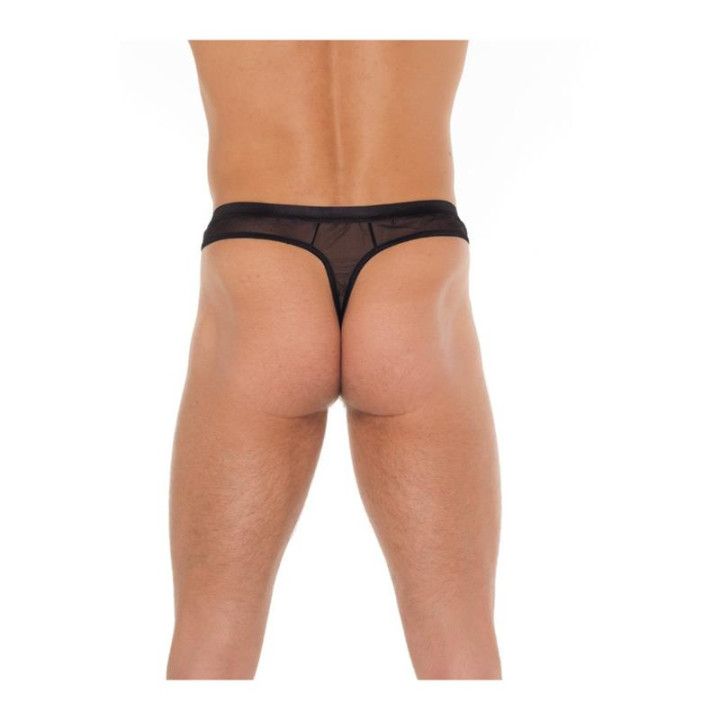 Tanga Rejilla Negro Talla Única de Amorable | VibraZon