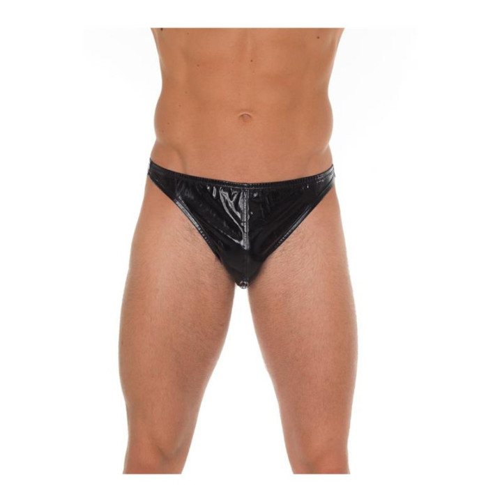 Tanga Negro Brillante Talla Única de Amorable | VibraZon