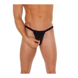 Tanga con Cremallera Negro Talla Única de Amorable | VibraZon