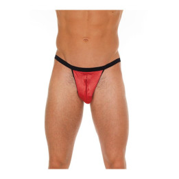 Tanga con Cremallera Rojo y Negro Talla Única de Amorable | VibraZon