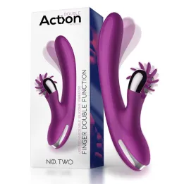 No. Two Vibrador Movimiento Finger y Rueda Estimuladora de Action