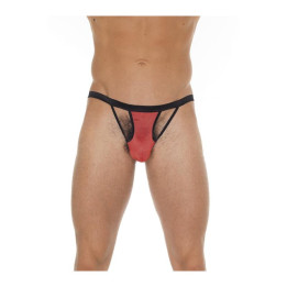 Tanga con Tiras Rojo y Negro Talla Única de Amorable | VibraZon