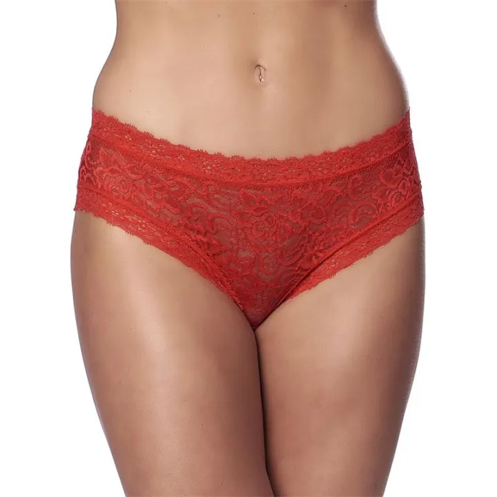 Braguitas Ancha Tipo Corset Rojas Talla Única de Amorable