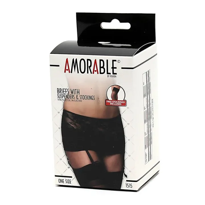 Braguitas con Ligero y Medias Talla Unica de Amorable