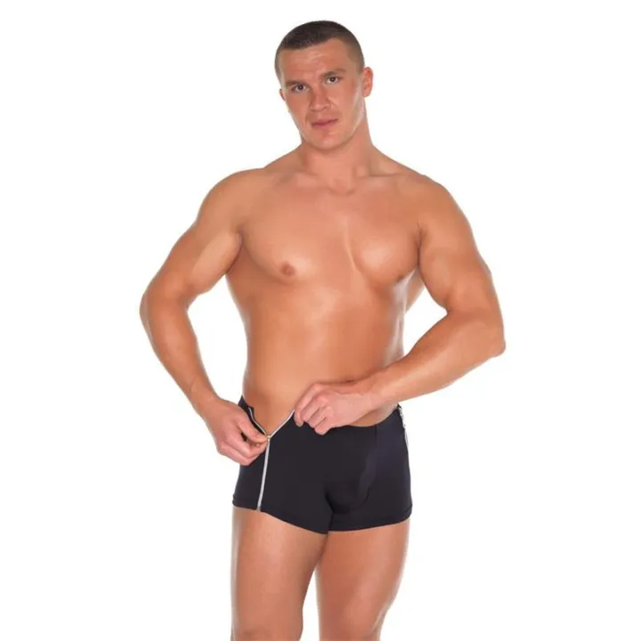 Pantalones Cortos con 2 Cremalleras Negro Talla Unica de Amorable