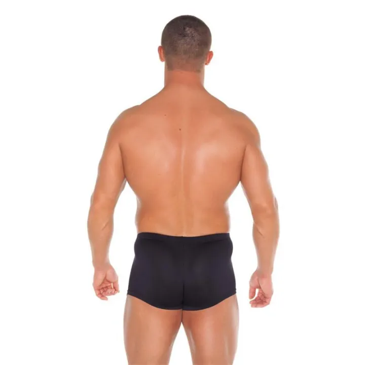 Pantalones Cortos con 2 Cremalleras Negro Talla Unica de Amorable