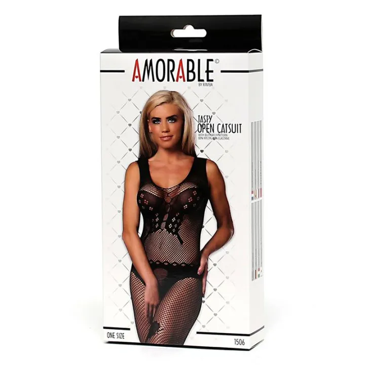 Bodystocking Abierto Mariposa Talla Unica de Amorable