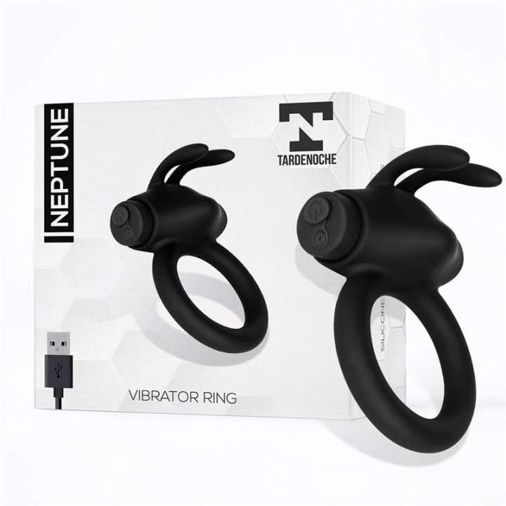 Neptune Anillo Vibrador Silicona Recargable USB de Tardenoche | VibraZon