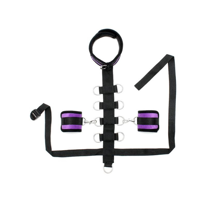 Set Collar y Esposas Purpura de Bondage Play | VibraZon