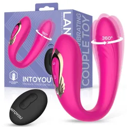 Lanty Vibrador para Parejas con Oscilación 360º y Control Remoto de Intoyou