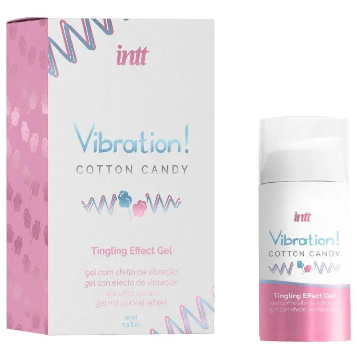 Vibrador Líquido Aroma Algodón de Azucar 15 ml de Intt
