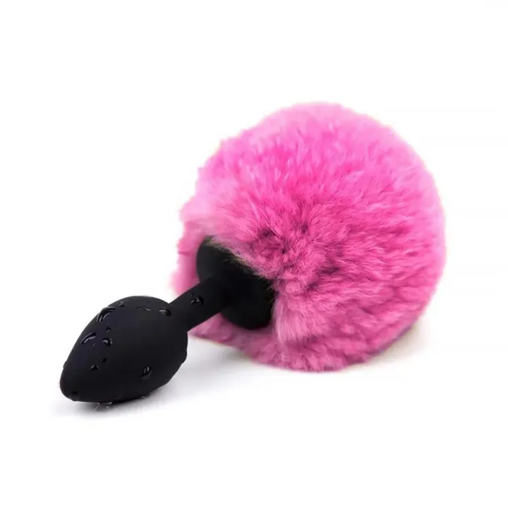 Plug Anal con Pompón Rosa Talla S de Afterdark