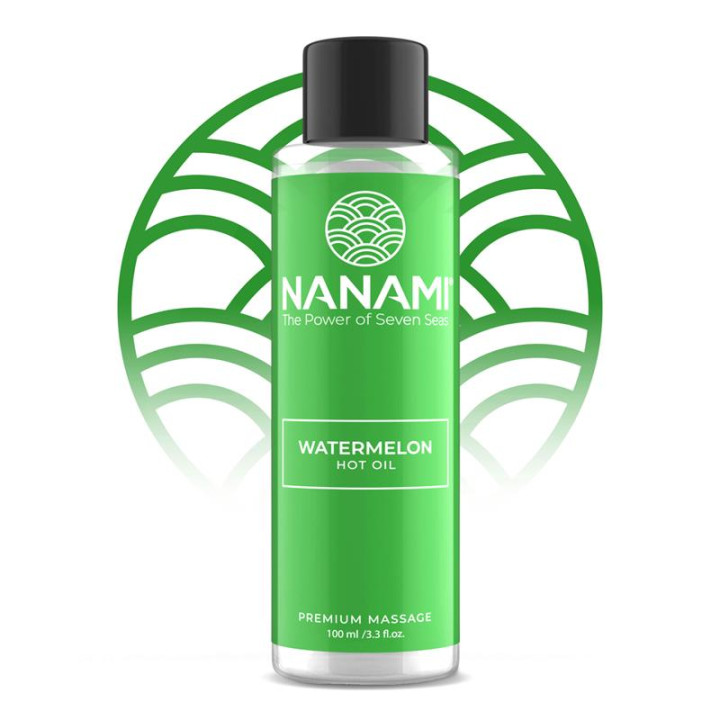 Nanami Aceite de Masaje Efecto Calor Aroma a Sandía 100ml | VibraZon