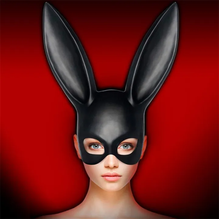 Allicia Máscara de Conejito Negro de Intoyou Bdsm Line