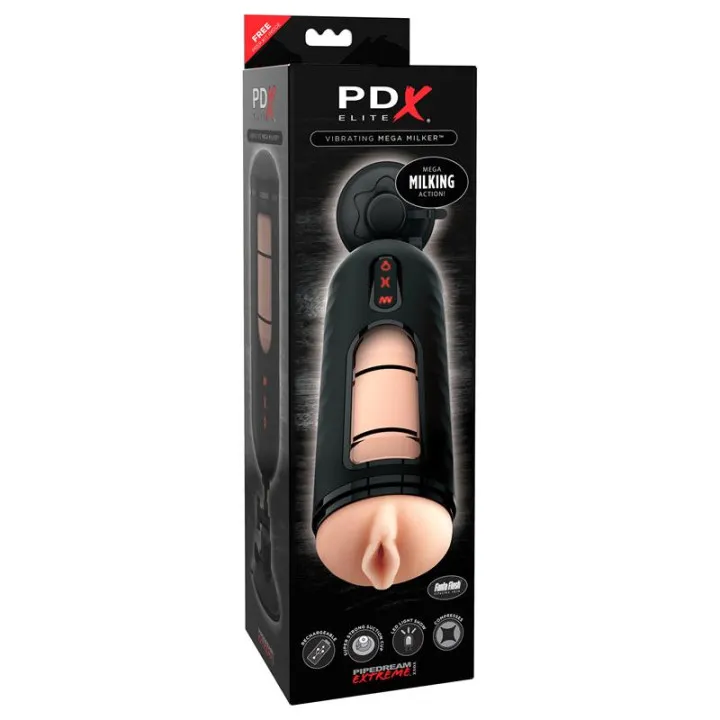 Masturbador con Vibración Mega Milker de Pdx Elite