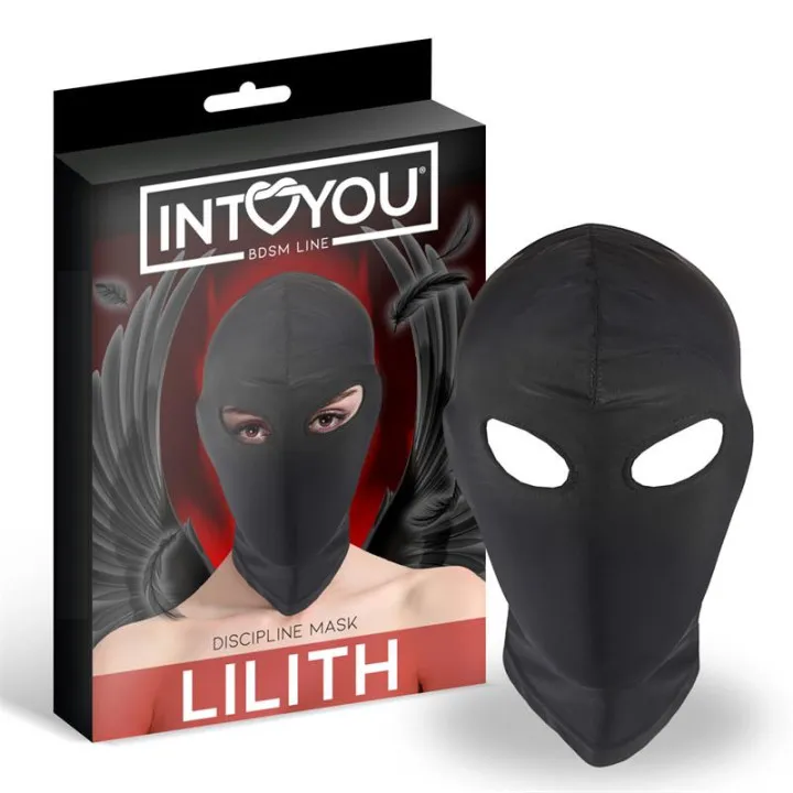 Lilith Máscara de Incógnito con Abertura en los Ojos Negro de Intoyou Bdsm Line