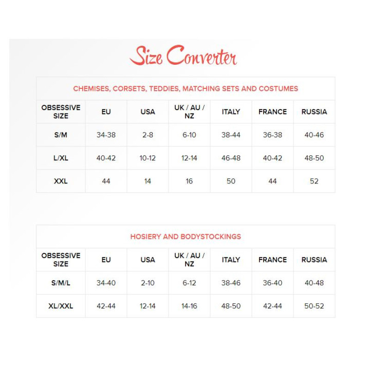 838-COR-3 Corset y Tanga Color Rojo de Obsessive | VibraZon
