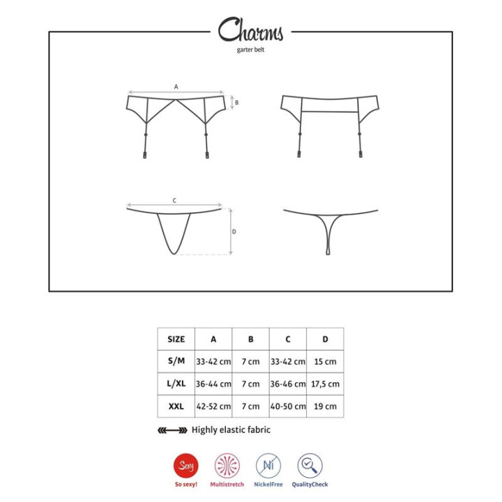 Charms Liguero y Tanga de Obsessive | VibraZon