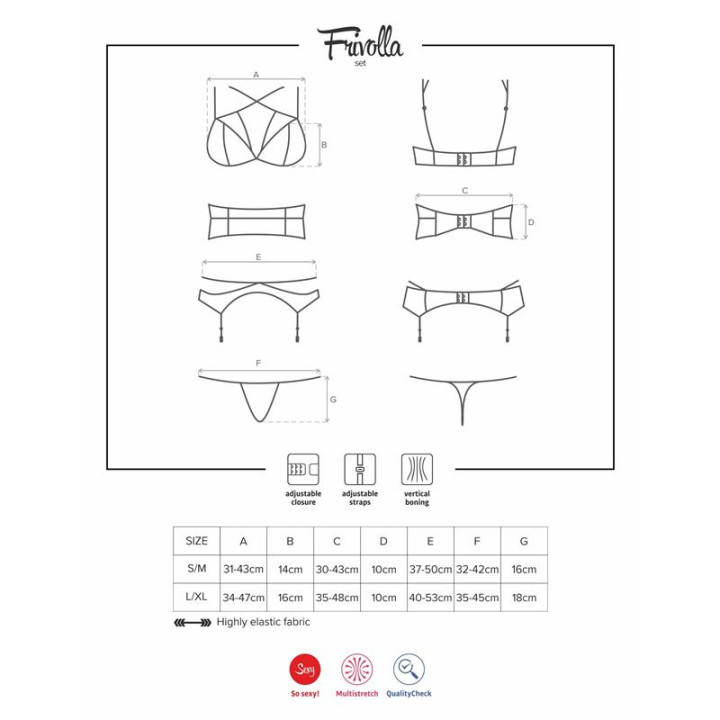Frivolla Set de 4 piezas de Obsessive | VibraZon