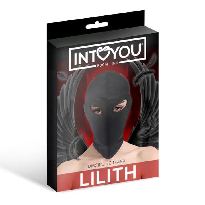 Lilith Máscara de Incógnito con Abertura en los Ojos Negro de Intoyou Bdsm Line