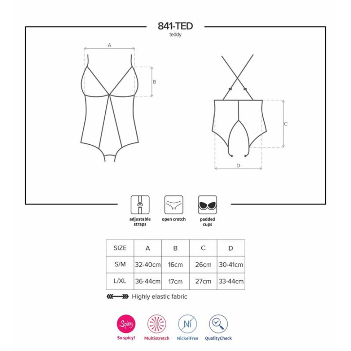 841-TED-1 Body Color Negro de Obsessive | VibraZon