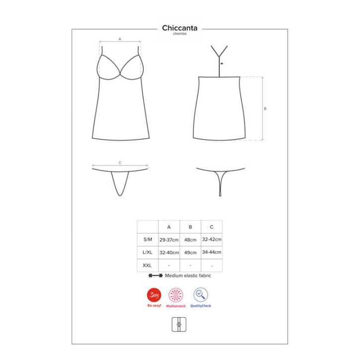 Chiccanta Chemise y Tanga de Obsessive | VibraZon