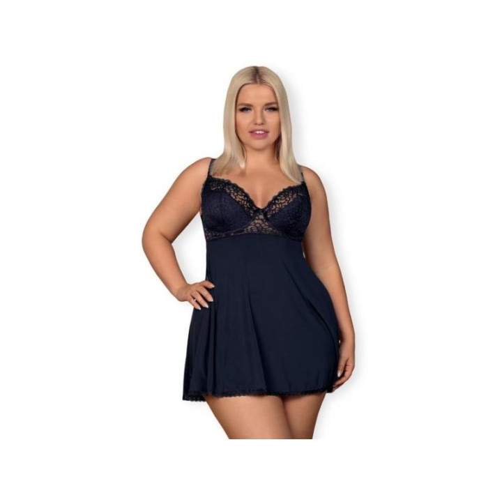 Drimera Babydoll y Tanga Azul de Obsessive | VibraZon