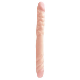Dildo Doble 40,6 cm Natural de Basix Rubber Works | VibraZon