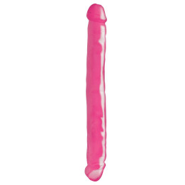 Dildo Doble 30,50 cm Color Rosa de Basix Rubber Works | VibraZon