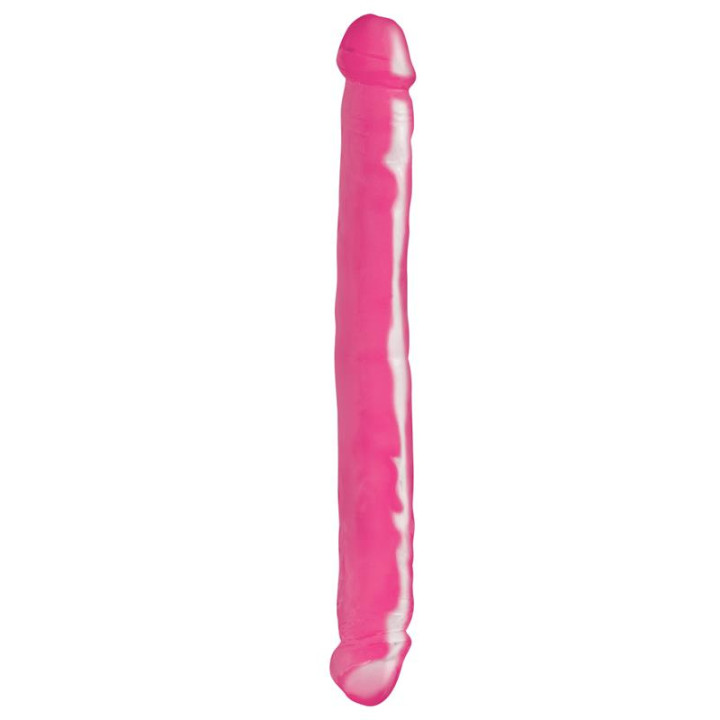 Dildo Doble 30,50 cm Color Rosa de Basix Rubber Works | VibraZon