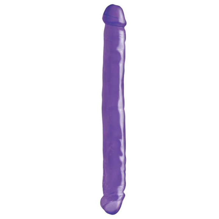Dildo Doble 30,5 cm Púrpura de Basix Rubber Works | VibraZon