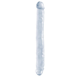 Dildo Doble 30.50 cm Transparente de Basix Rubber Works | VibraZon