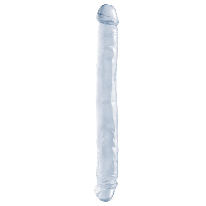 Dildo Doble 30.50 cm Transparente de Basix Rubber Works | VibraZon