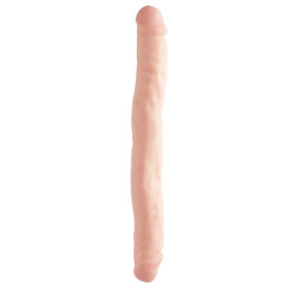 Dildo Doble 30.50 cm Color Natural de Basix Rubber Works | VibraZon