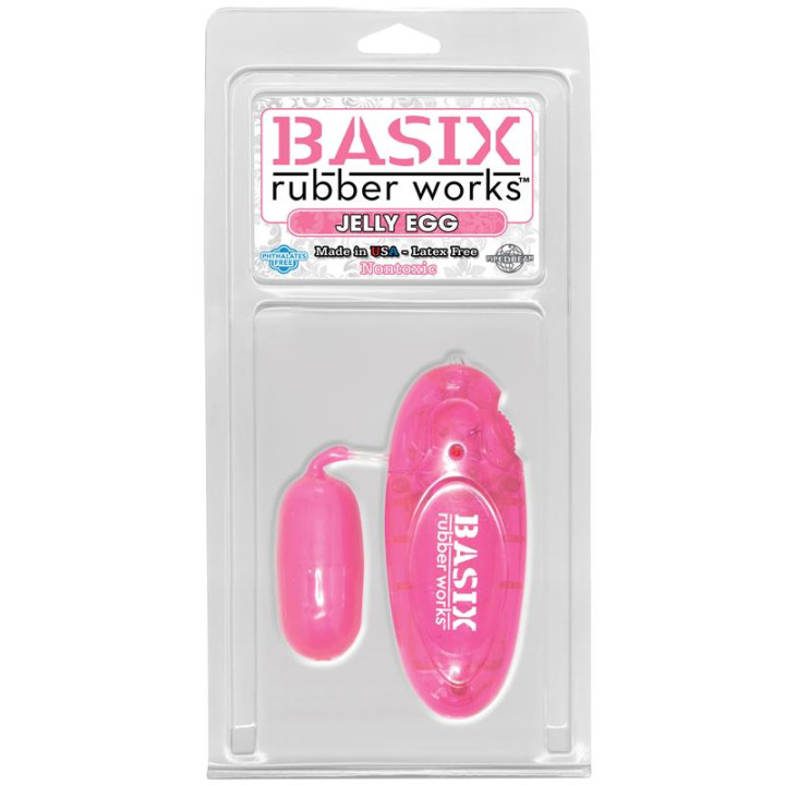 Huevo Vibrador Jelly Rosa de Basix Rubber Works | VibraZon