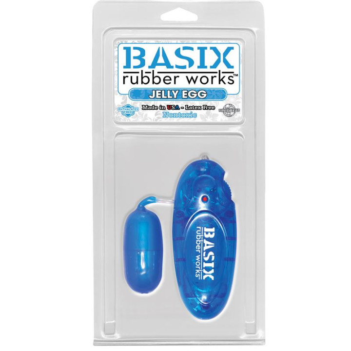 Huevo Vibrador Jelly Azul de Basix Rubber Works | VibraZon