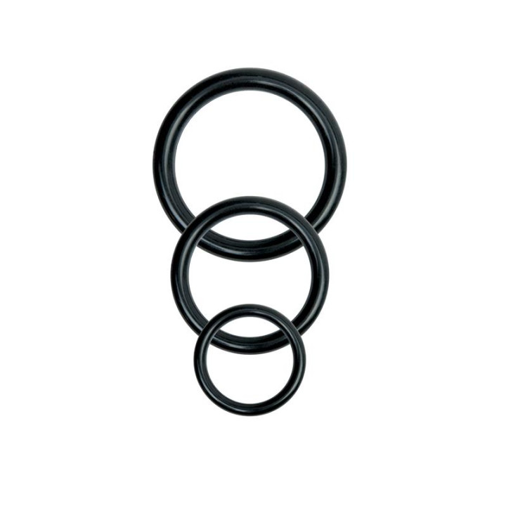 Arnés Universal con 3 Aros de Silicona de Basix Rubber Works | VibraZon