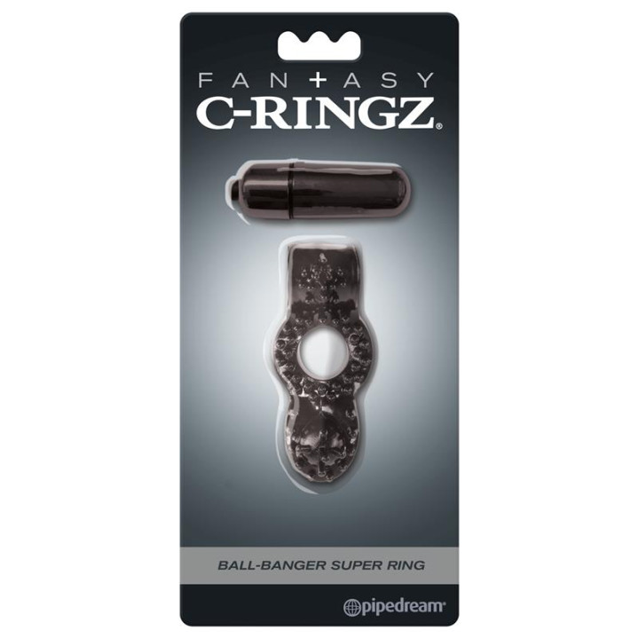 Fantasy C-Ringz Super Anillo Ball-Banger Negro | VibraZon