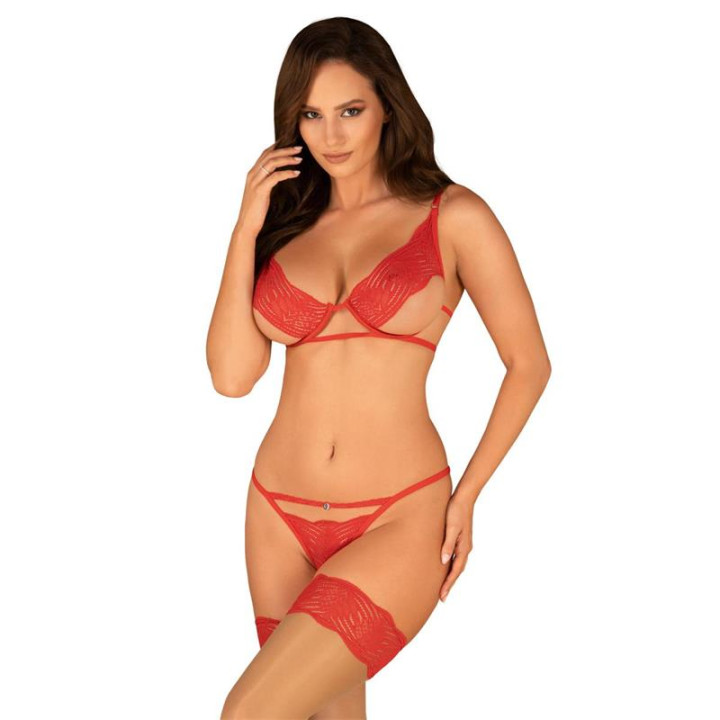 Mellania Set de Sujetador y Tanga de Obsessive | VibraZon