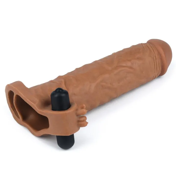 Funda para el Pene Pleasure X-Tender Marron Add 2 de Lovetoy