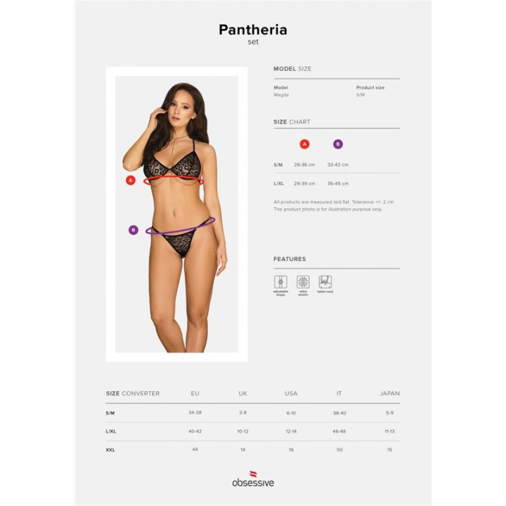 Pantheria Set de 2 Piezas con Cadena de Obsessive | VibraZon